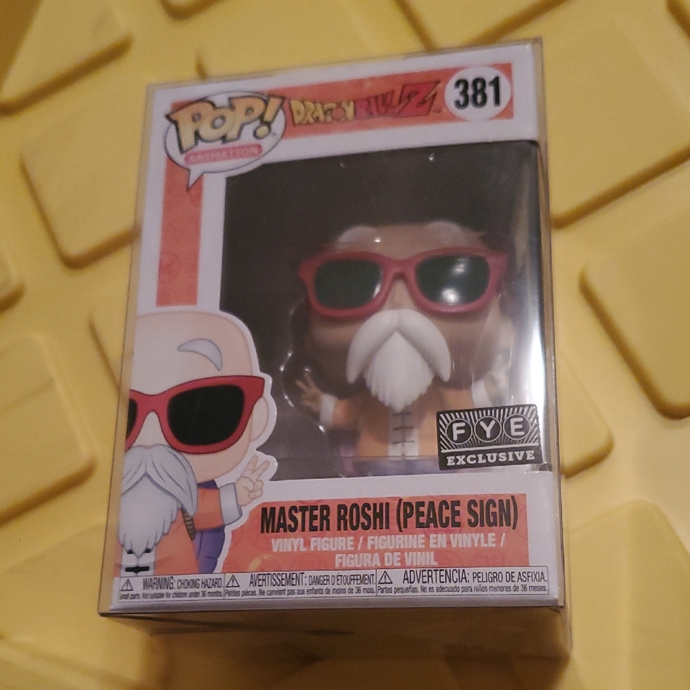 Dragonballz Master Roshi Peace Sign #381 Fye Exclusive Funko Pop